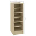 Armoire à chaussures Chêne Sonoma 31,5x35x90 cm Aggloméré