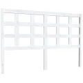 Tête de lit Blanc 145,5x4x100 cm Bois massif de pin