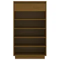 Armoire à chaussures Marron miel 60x34x105cm Bois de pin massif