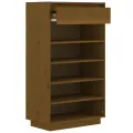 Armoire à chaussures Marron miel 60x34x105cm Bois de pin massif