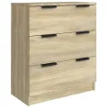 Buffets 3 pcs Chêne sonoma Bois d'ingénierie