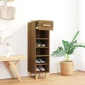 Meuble à chaussures Chêne marron 30x35x105 cm Bois d'ingénierie