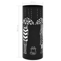 Porte-parapluie Femmes Acier Noir
