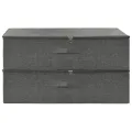 Boîtes de rangement 2 pcs Tissu 70x40x18 cm Anthracite