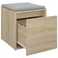  Tiroir boîte Chêne sonoma 40,5x40x40 cm Bois d'ingénierie