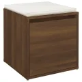 Tiroir boîte Chêne marron 40,5x40x40 cm Bois d'ingénierie
