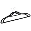 Cintres antidérapants 50 pcs Noir Velours