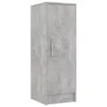 Armoire à chaussures Gris béton 32x35x92 cm Aggloméré