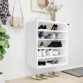 Armoire à chaussures Blanc 60x35x70 cm Aggloméré