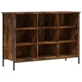 Armoire à chaussures chêne fumé 100x35x70 cm bois d'ingénierie