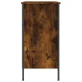 Armoire à chaussures chêne fumé 100x35x70 cm bois d'ingénierie
