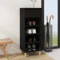 Armoire à chaussures Noir 40x36x105 cm Bois d'ingénierie