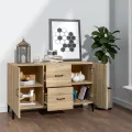 Buffet chêne sonoma 100x36x60 cm bois d'ingénierie