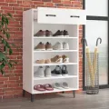 Armoire à chaussures Blanc 60x35x105 cm Bois d'ingénierie