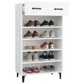 Armoire à chaussures Blanc 60x35x105 cm Bois d'ingénierie
