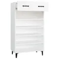 Armoire à chaussures Blanc 60x35x105 cm Bois d'ingénierie