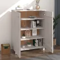 Armoire à chaussures HAMAR Blanc 85x40x108 cm Bois de pin