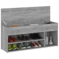 Banc à chaussures Sonoma gris 105x30x45 cm Bois d'ingénierie