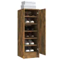 Meuble à chaussures Chêne fumé 32x35x92 cm Bois d'ingénierie