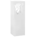 Porte-parapluie Pierres Acier Blanc