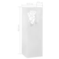 Porte-parapluie Pierres Acier Blanc