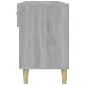 Meuble à chaussures Sonoma gris 102x35x55 cm Bois d'ingénierie