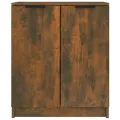 Meuble à chaussures Chêne fumé 59x35x70 cm Bois d'ingénierie