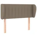 Tête de lit avec oreilles Taupe 93x23x78/88 cm Tissu