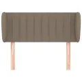 Tête de lit avec oreilles Taupe 93x23x78/88 cm Tissu