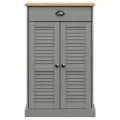 Armoire à chaussures VIGO gris 60x35x96 cm bois massif de pin