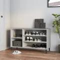 Armoire à chaussures Gris béton 102x36x60 cm Bois d'ingénierie