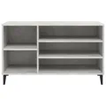 Armoire à chaussures Gris béton 102x36x60 cm Bois d'ingénierie