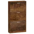 Armoire à chaussures Chêne fumé 59x17x108 cm Bois d'ingénierie