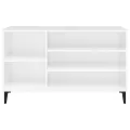 Armoire à chaussure Blanc brillant 102x36x60 cm Bois ingénierie