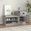 Armoire à chaussures sonoma gris 100x42x60 cm bois d'ingénierie