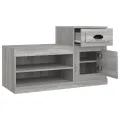 Armoire à chaussures sonoma gris 100x42x60 cm bois d'ingénierie