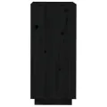 Armoire à chaussures Noir 35x35x80 cm Bois de pin massif