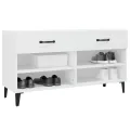 Armoire à chaussures Blanc 102x35x55 cm Bois d'ingénierie
