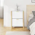 Armoire à chaussures Blanc 57,5x33x80 cm Bois d'ingénierie
