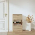 Armoire à chaussures Chêne 59x17x108 cm Bois d'ingénierie