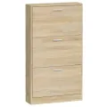 Armoire à chaussures Chêne 59x17x108 cm Bois d'ingénierie