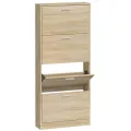 Armoire à chaussures Chêne 59x17x150 cm Bois d'ingénierie