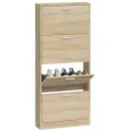 Armoire à chaussures Chêne 59x17x150 cm Bois d'ingénierie