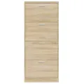 Armoire à chaussures Chêne 59x17x150 cm Bois d'ingénierie