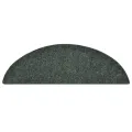 Tapis d'escalier autocollants 15 pcs Vert 56x17x3 cm Aiguilleté