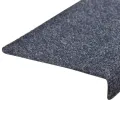 Tapis de marches d'escalier 10 pcs 65x21x4 cm Aiguilleté