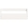 Étagères à chaussures murales 2 pcs Blanc 59x9x23 cm Pin massif