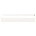 Étagères à chaussures murales 2 pcs Blanc 110x9x23cm Pin massif