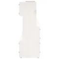 Étagères à chaussures murales 2 pcs Blanc 110x9x23cm Pin massif