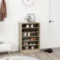 Armoire à chaussures Chêne Sonoma 60x35x92 cm Aggloméré